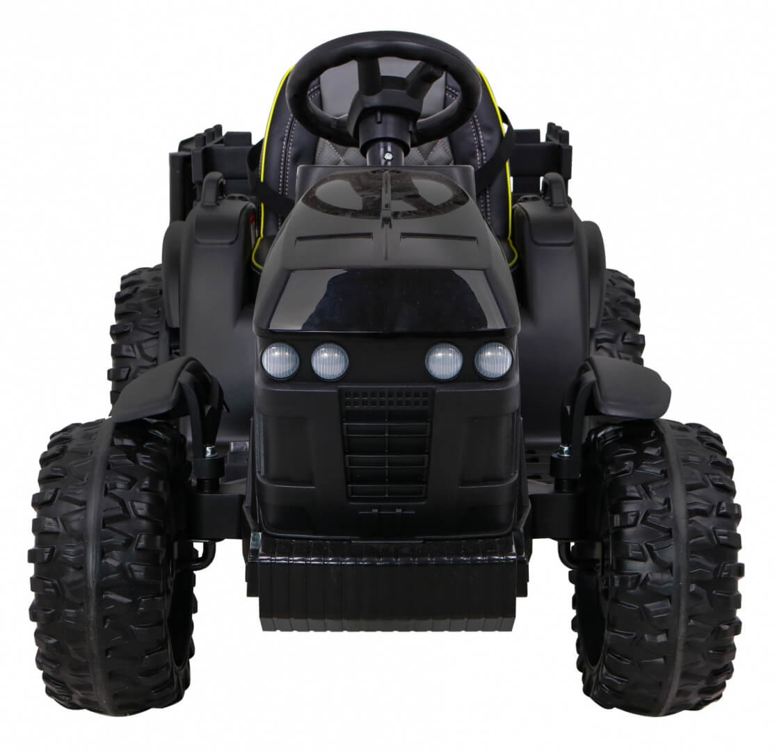 Tractor electric pentru copii cu remorca Titanium, roti EVA (0925) Negru - imagine 8