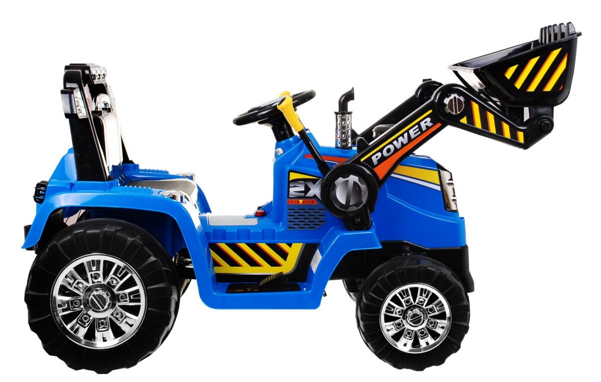Tractor electric pentru copii cu Telecomanda (1005) Albastru - imagine 4