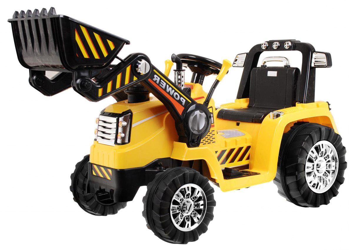 Tractor electric pentru copii cu Telecomanda (1005) Galben - imagine 2