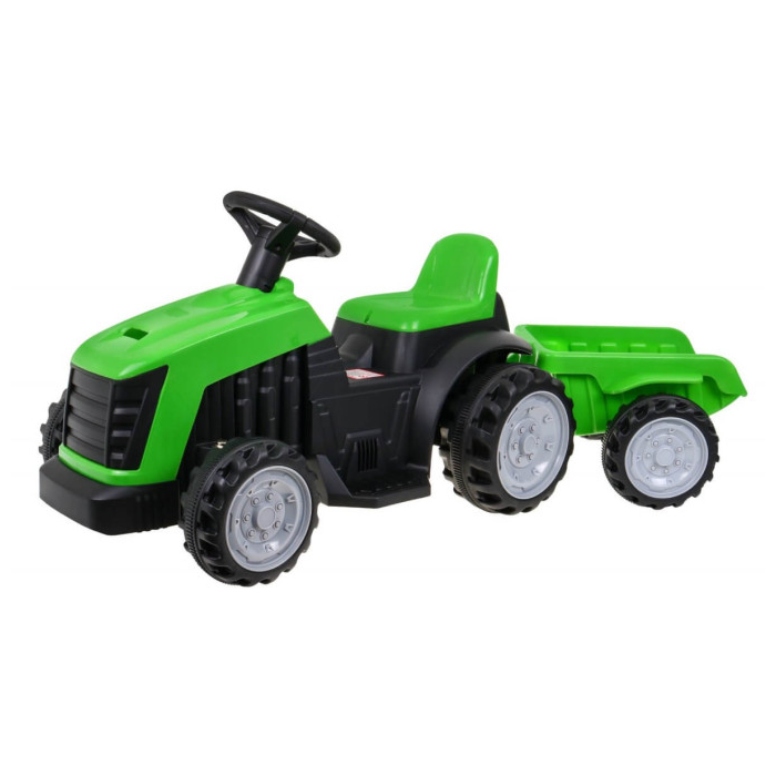 Tractor electric pentru copii cu remorca (1908), Verde