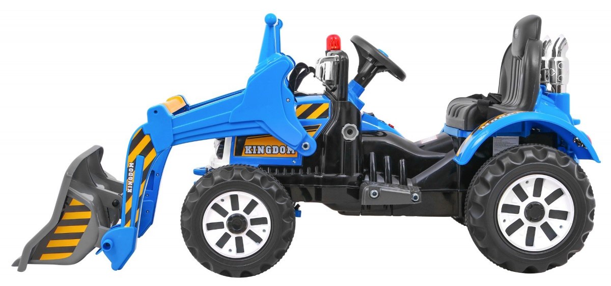 Tractor electric pentru copii cu cupa (328) Albastru - imagine 4