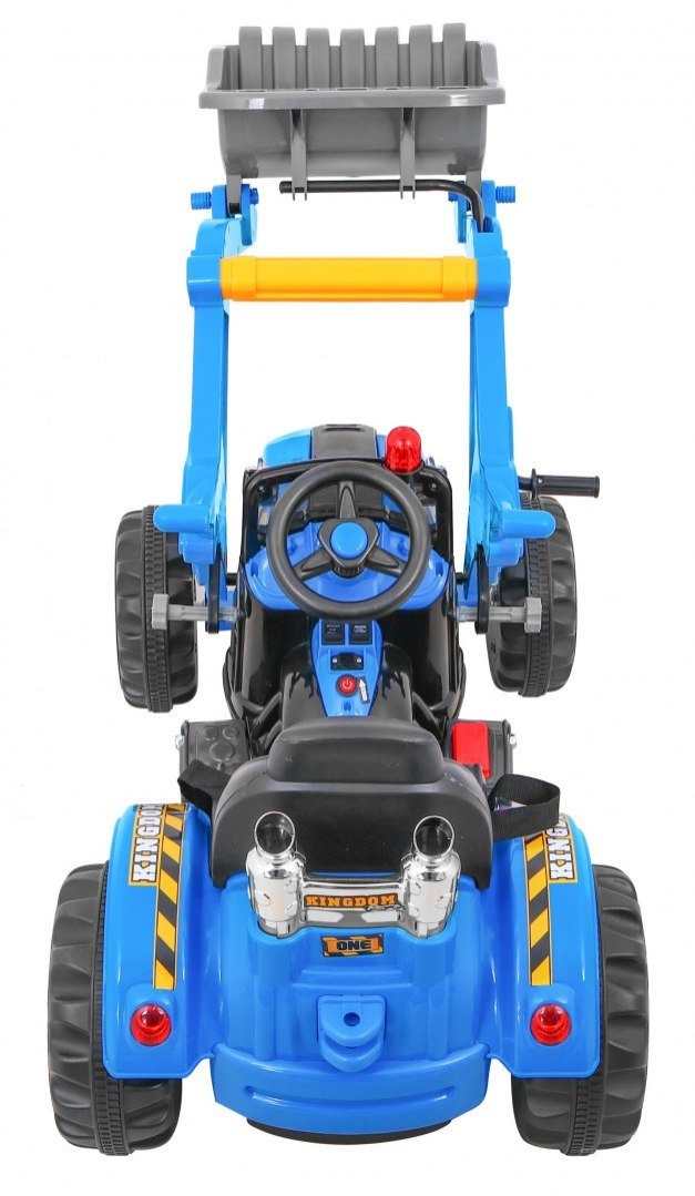 Tractor electric pentru copii cu cupa (328) Albastru - imagine 5
