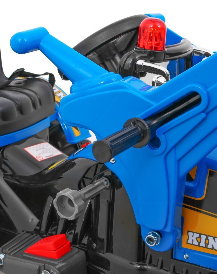 Tractor electric pentru copii cu cupa (328) Albastru - imagine 6