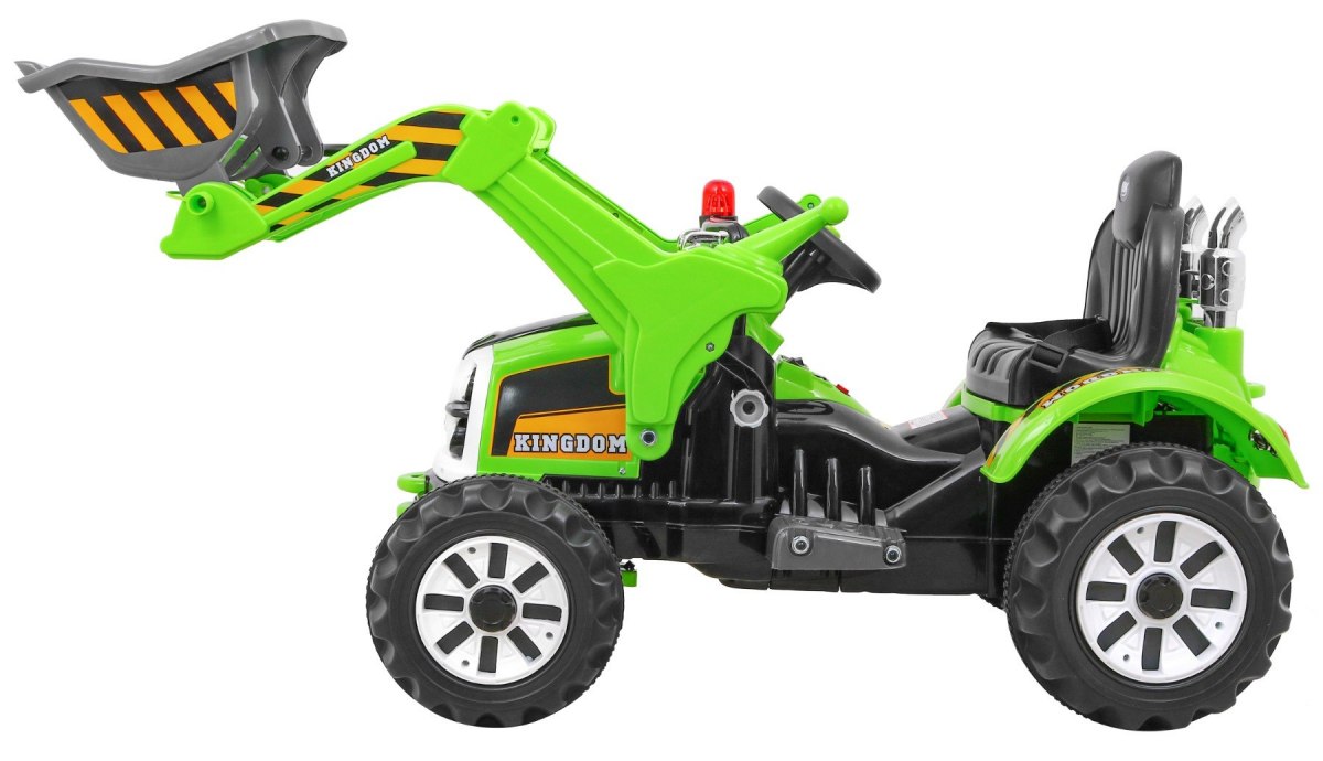 Tractor electric pentru copii cu cupa (328) Verde - imagine 6