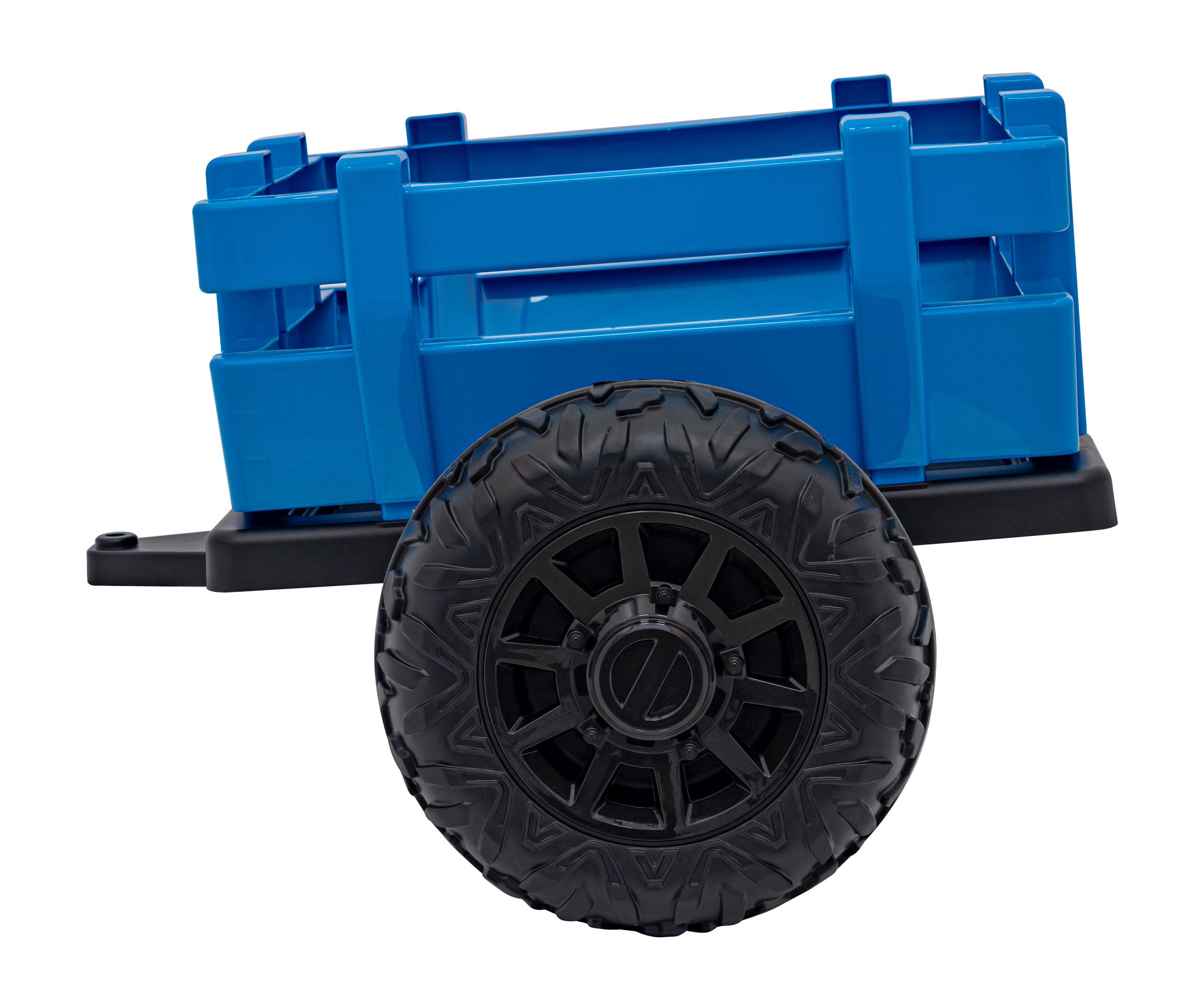 Tractor electric pentru copii cu remorca BLAST Z 24V 400W, echipare Lux: roti EVA, scaun piele, telecomanda parentala, Albastru - imagine 9