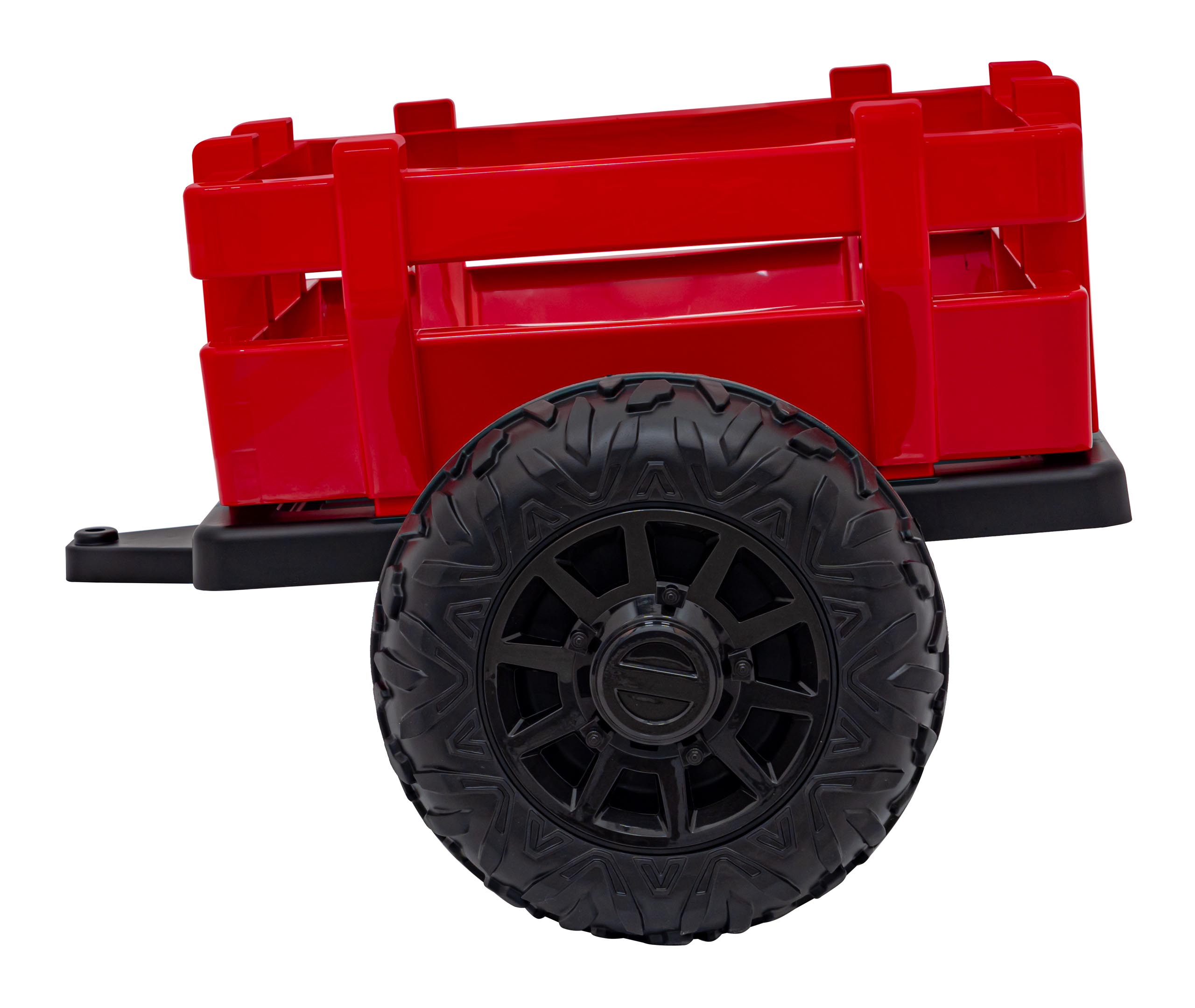 Tractor electric pentru copii cu remorca BLAST Z 24V 400W, echipare Lux: roti EVA, scaun piele, telecomanda parentala, Rosu - imagine 6