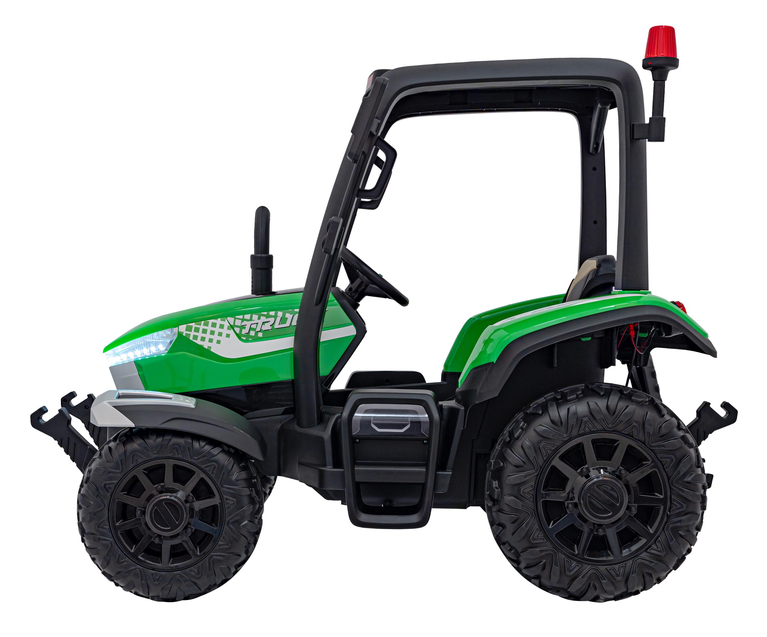 Tractor electric pentru copii cu remorca BLAST Z 24V 400W, echipare Lux: roti EVA, scaun piele, telecomanda parentala, Verde - imagine 4