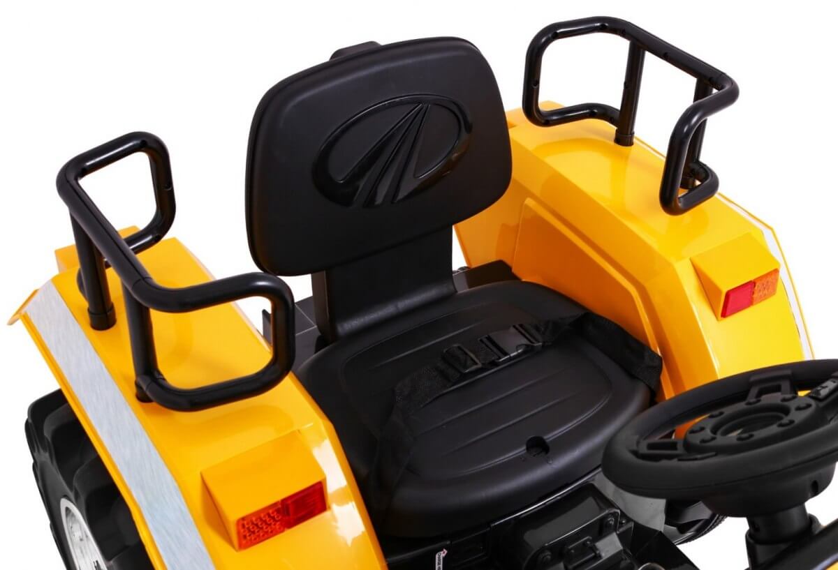 Tractor electric pentru copii cu roti mare BLAZIN (2788) Galben - imagine 3