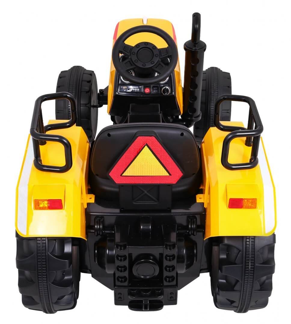 Tractor electric pentru copii cu roti mare BLAZIN (2788) Galben - imagine 8