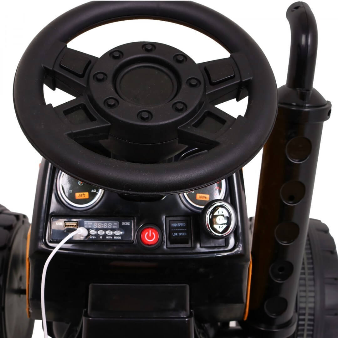 Tractor electric pentru copii cu roti mare BLAZIN (2788) Rosu - imagine 12