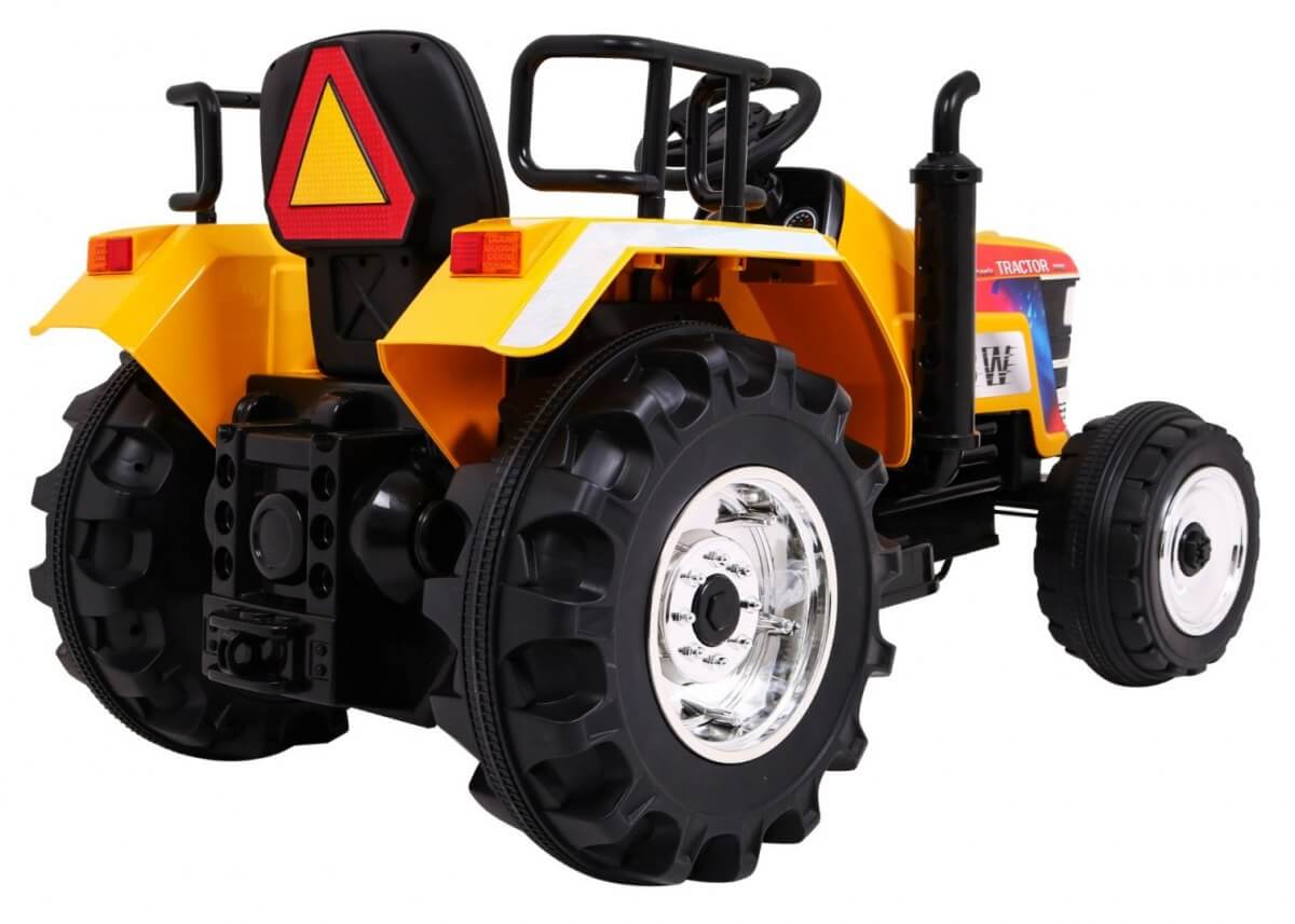 Tractor electric pentru copii cu roti mare BLAZIN (2788) Galben - imagine 9