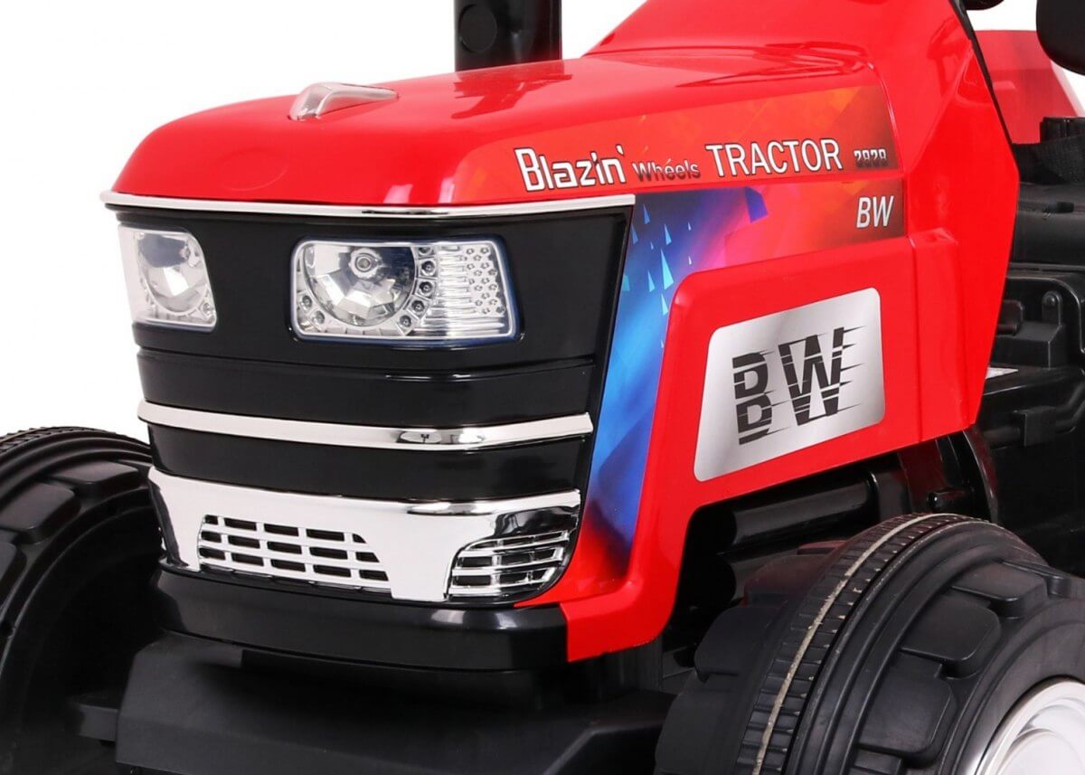 Tractor electric pentru copii cu roti mare BLAZIN (2788) Rosu - imagine 8