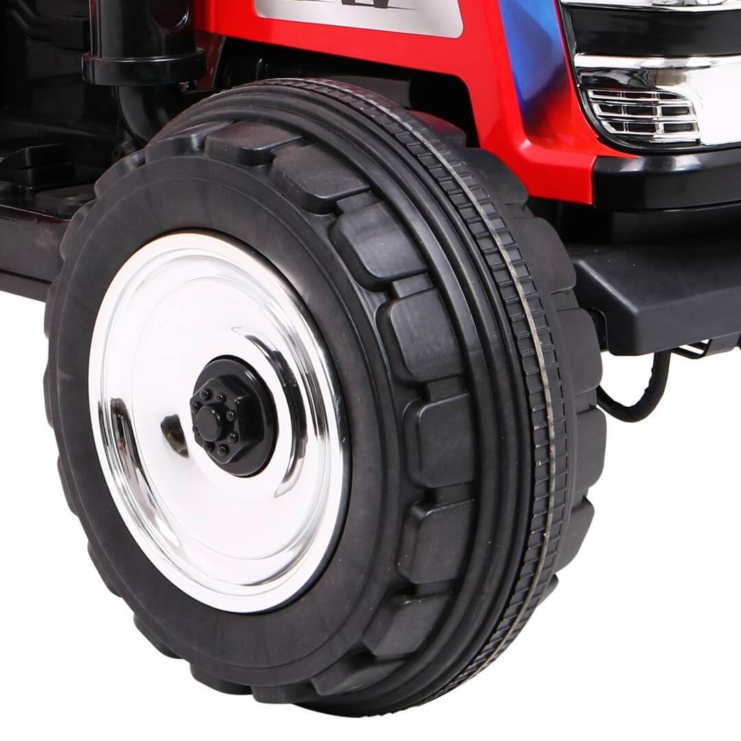 Tractor electric pentru copii cu roti mare BLAZIN (2788) Rosu - imagine 4