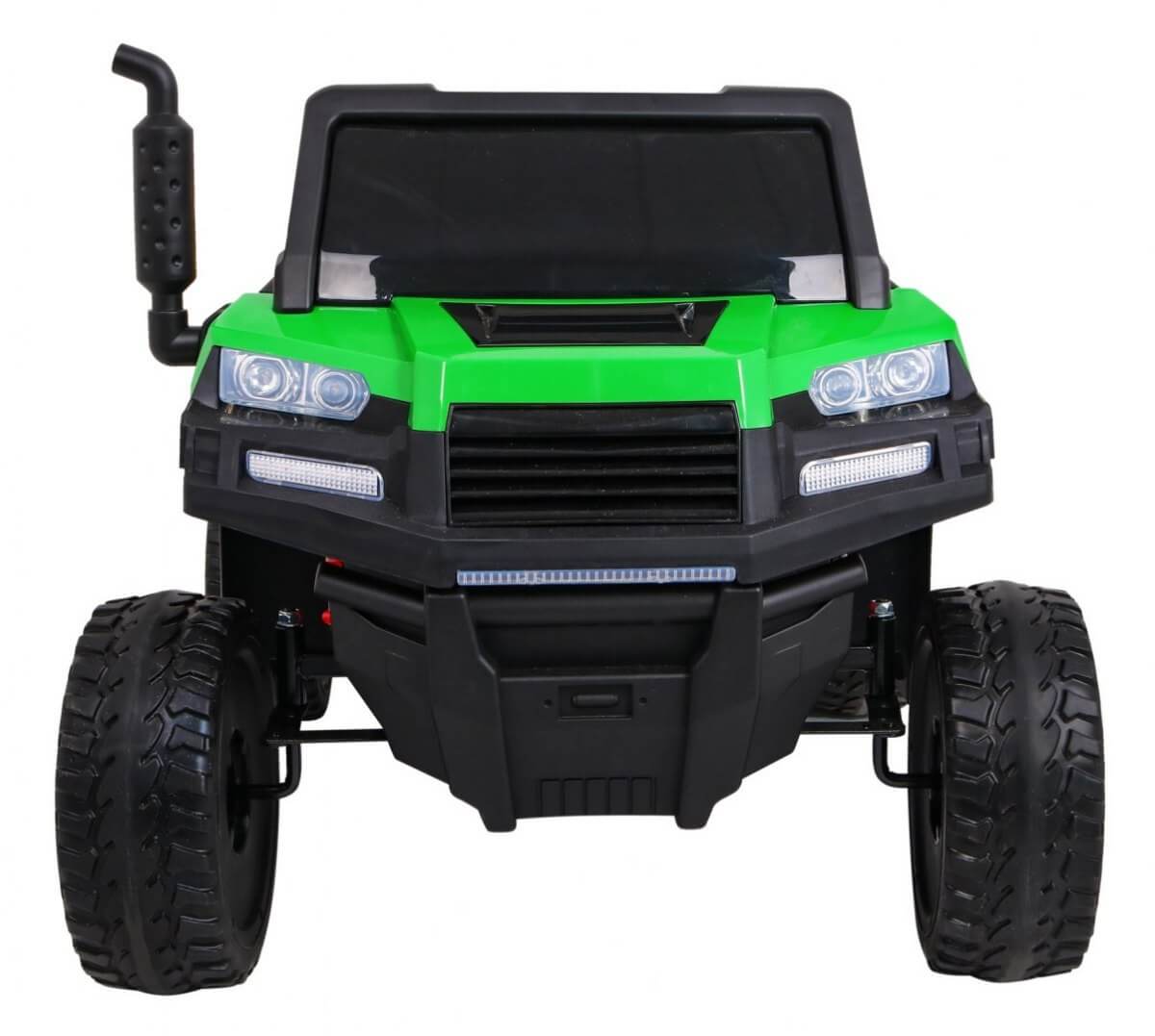Masinuta electrica "Tractor tip ferma" 4x4 cu remorca ( A730) Verde - imagine 8