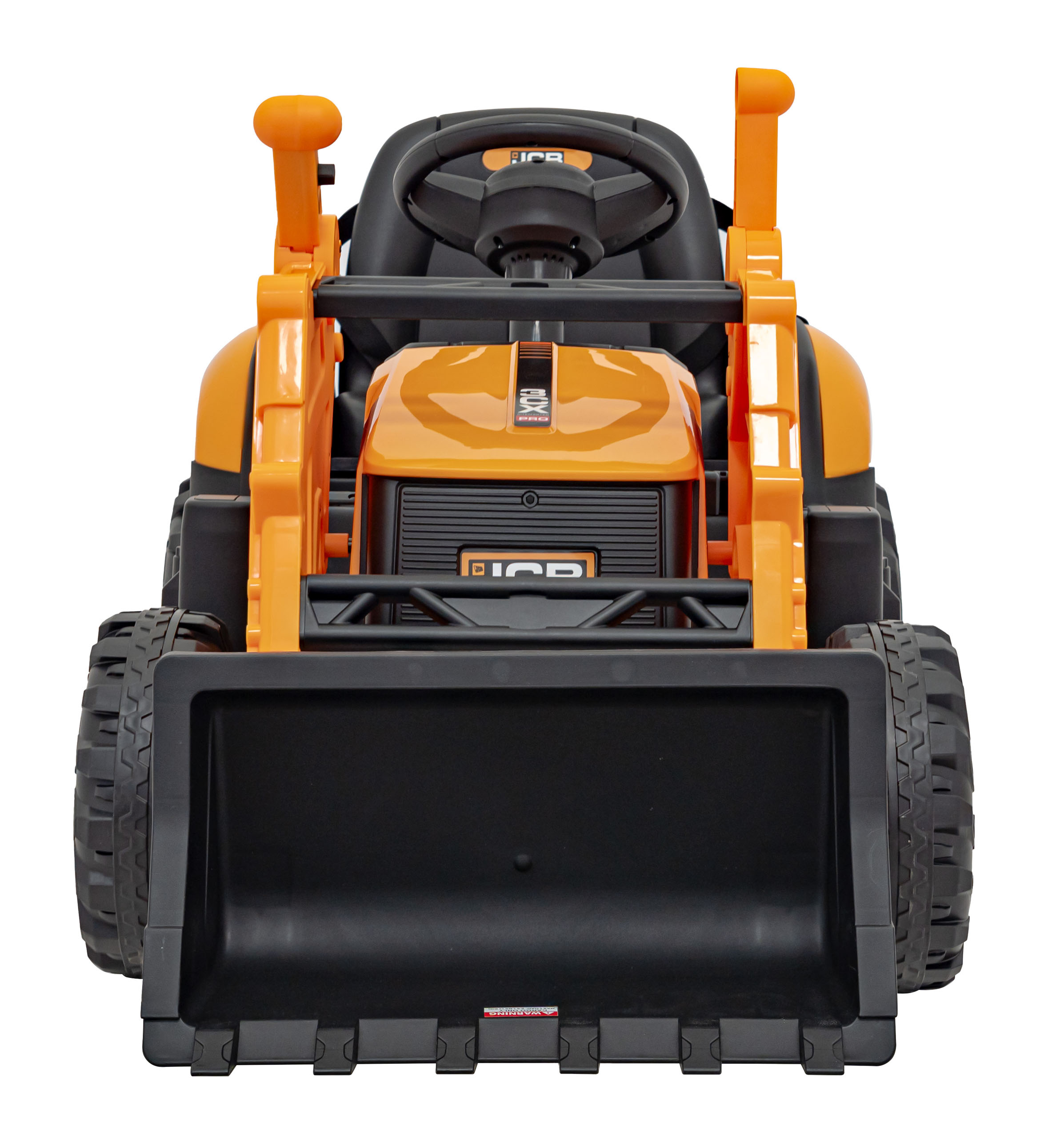 Tractor electric pentru copii cu cupa manuala JCB (0960) Galben - imagine 4