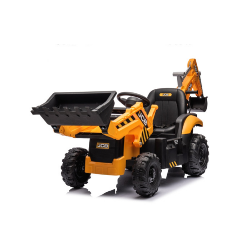 Tractor excavator electric pentru copii JCB 2 in 1 (0960) Galben
