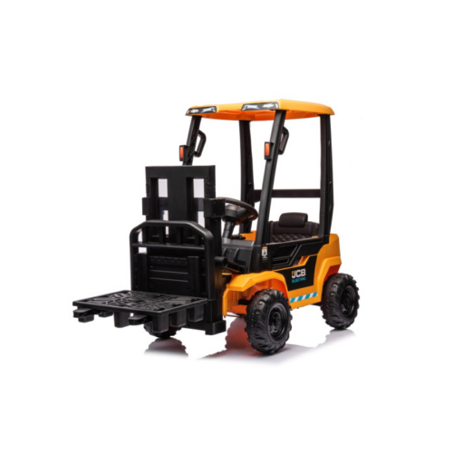 Tractor stivuitor electric pentru copii JCB (0959) Galben
