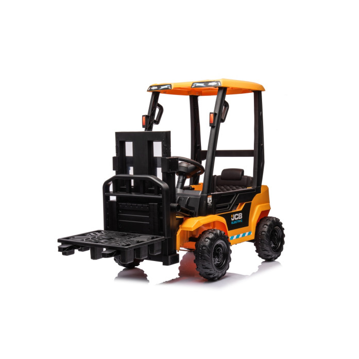 Tractor stivuitor electric pentru copii JCB (0959) Galben