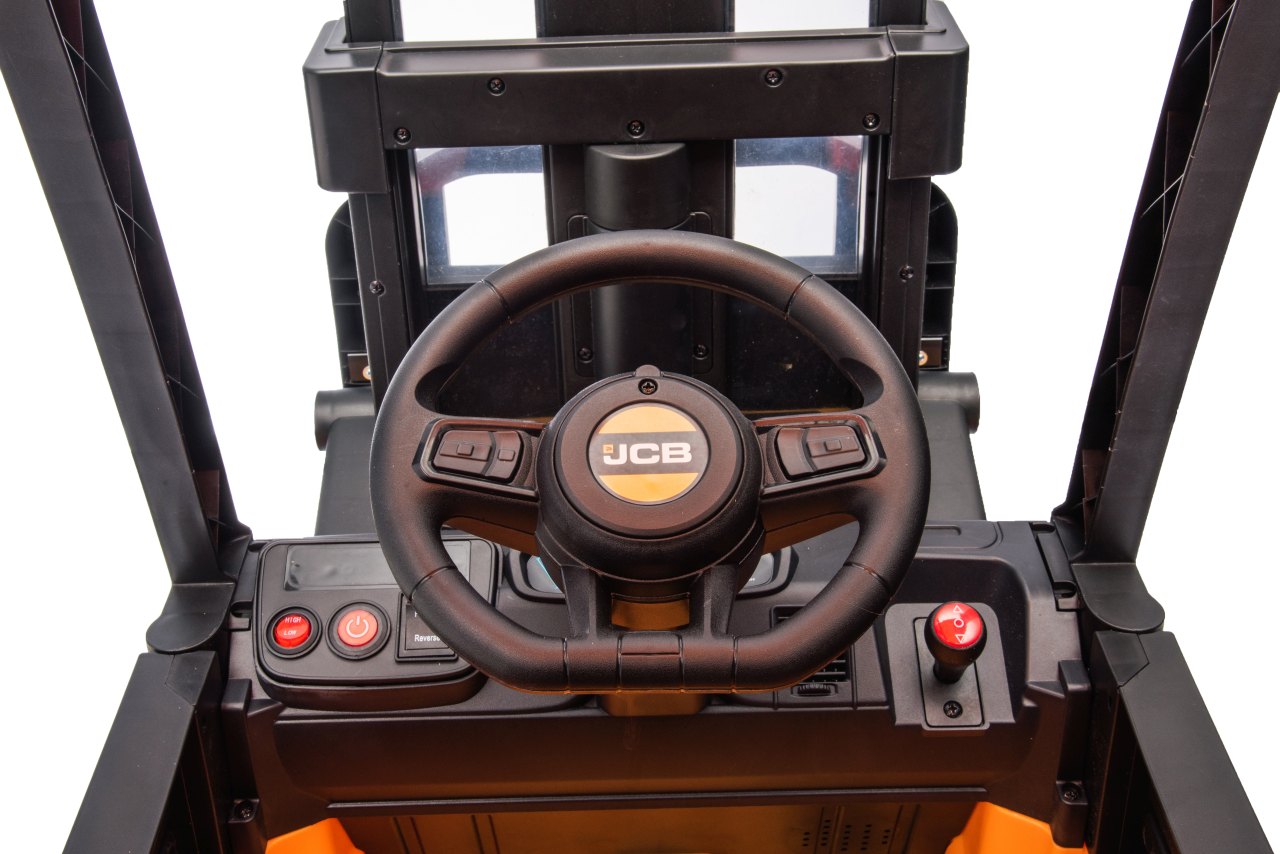 Tractor stivuitor electric pentru copii JCB (0959) Galben - imagine 3