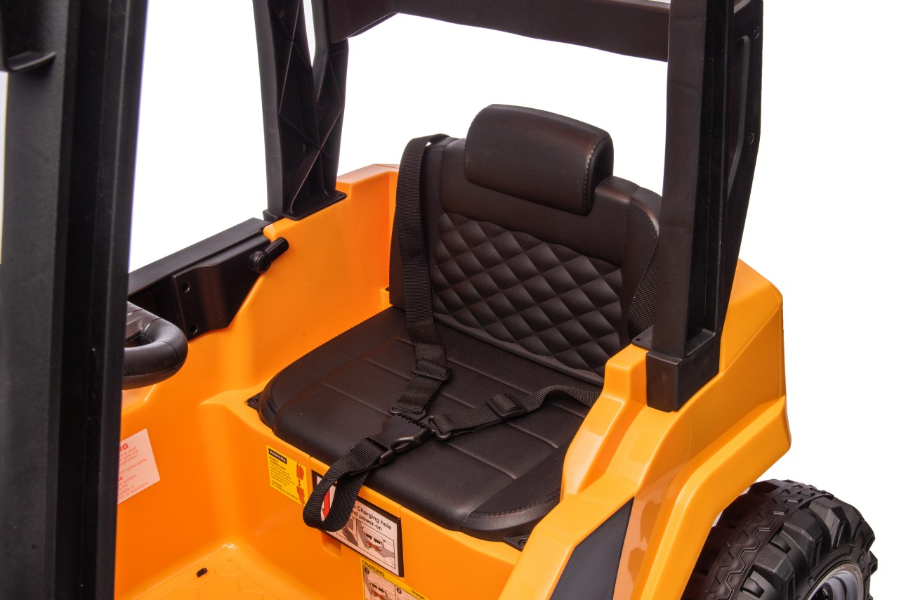 Tractor stivuitor electric pentru copii JCB (0959) Galben - imagine 7