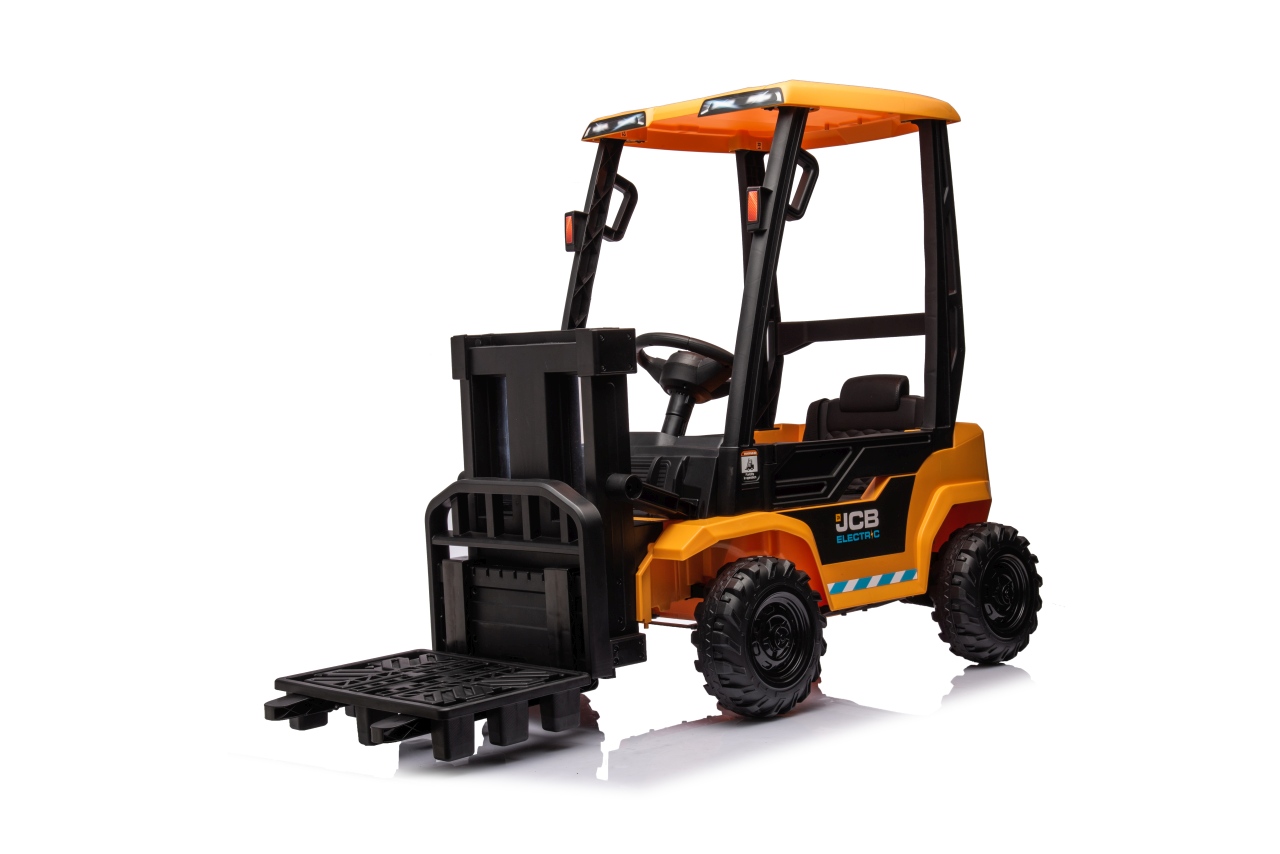 Tractor stivuitor electric pentru copii JCB (0959) Galben - imagine 4