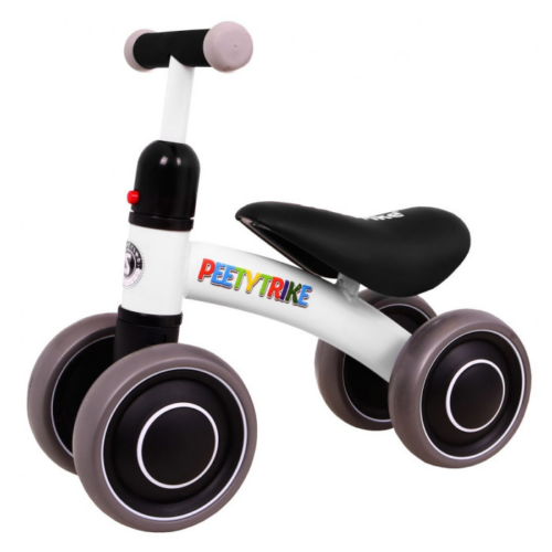 Tricicleta pentru copii fara pedale PEETYTRIKE, Alb
