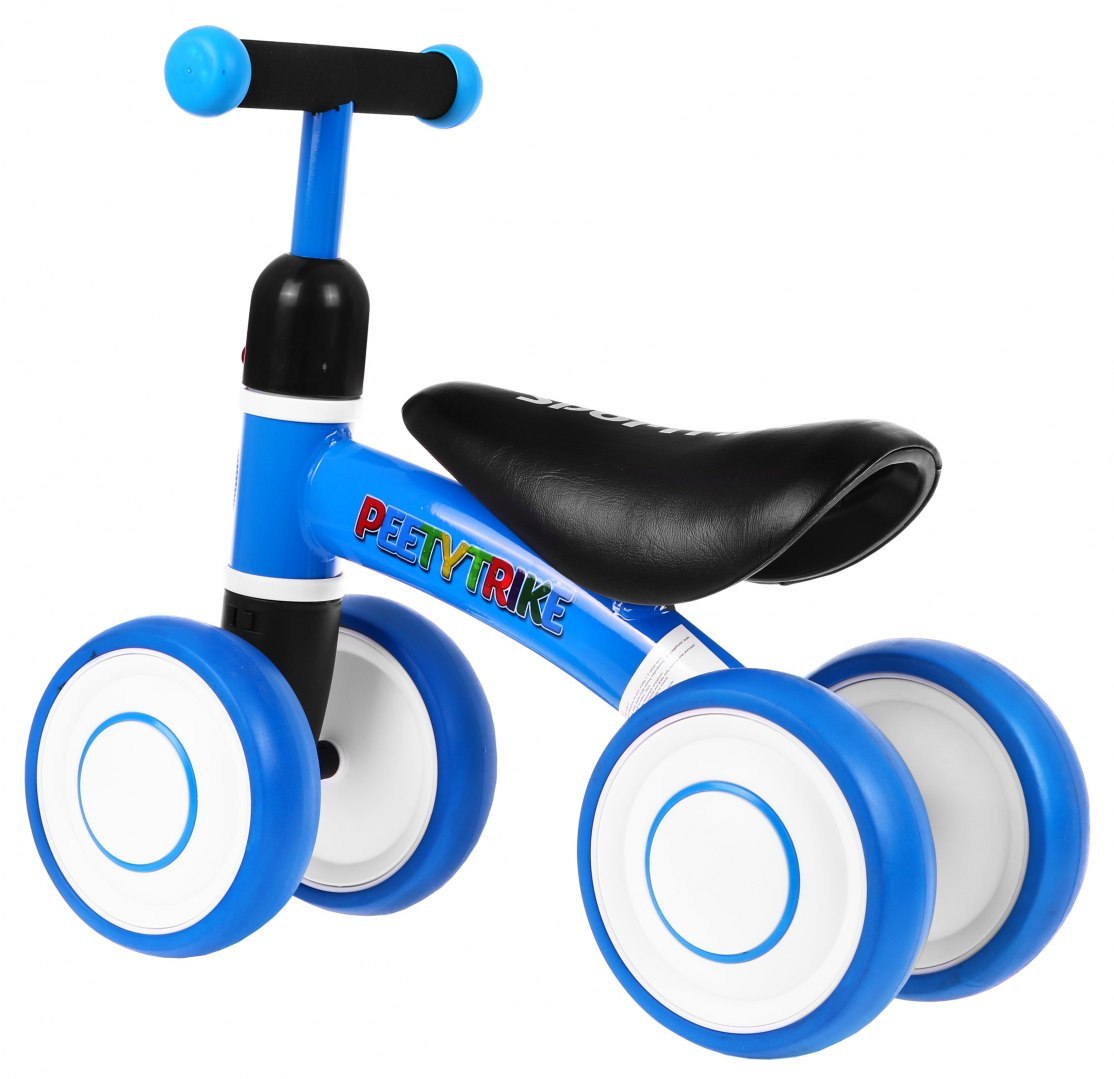 Tricicleta pentru copii fara pedale PEETYTRIKE, Albastru - imagine 3