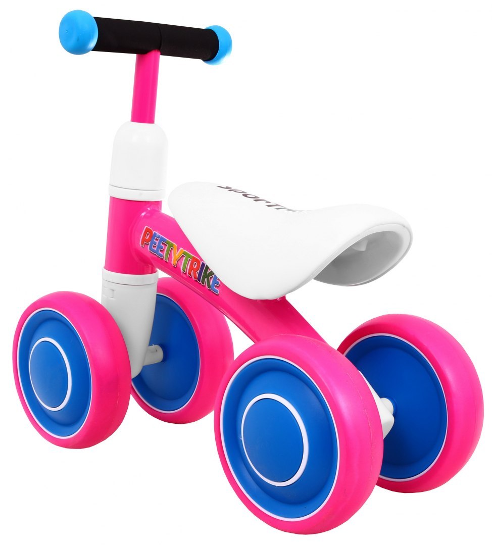 Tricicleta pentru copii fara pedale PEETYTRIKE, Roz - imagine 3