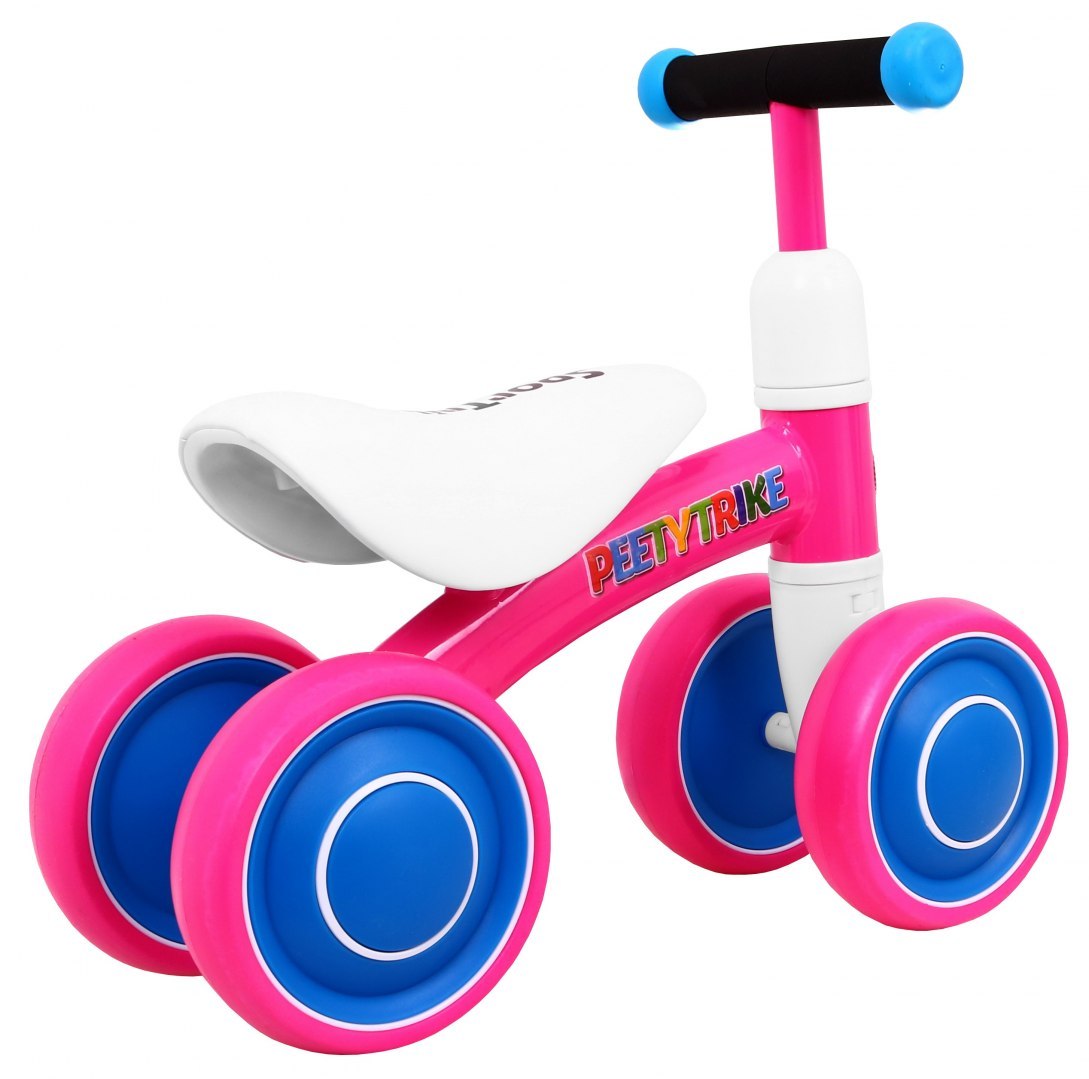 Tricicleta pentru copii fara pedale PEETYTRIKE, Roz - imagine 4