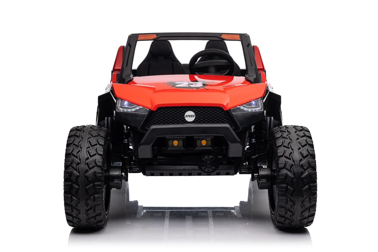UTV electric pentru 2 copii Buggy XXL FAST EDITION cu viteza maxima 15km/h 500W 24V 4x4 (sx1928-fast) Rosu - imagine 4
