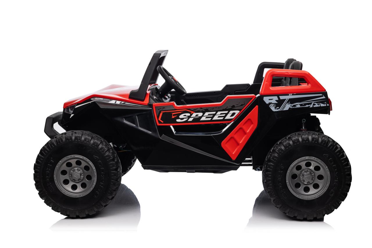 UTV electric pentru 2 copii Buggy XXL FAST EDITION cu viteza maxima 15km/h 500W 24V 4x4 (sx1928-fast) Rosu - imagine 6