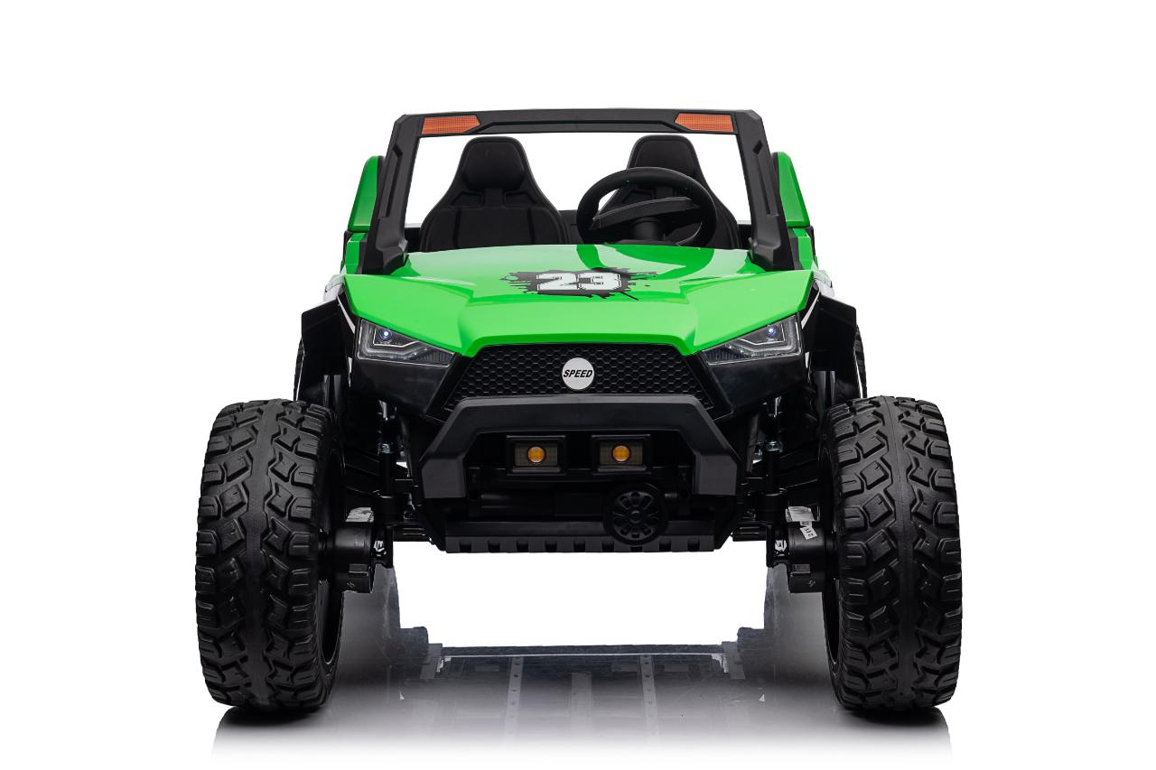 UTV electric pentru 2 copii Buggy XXL FAST EDITION cu viteza maxima 15km/h 500W 24V 4x4 (sx1928-fast) Verde - imagine 12