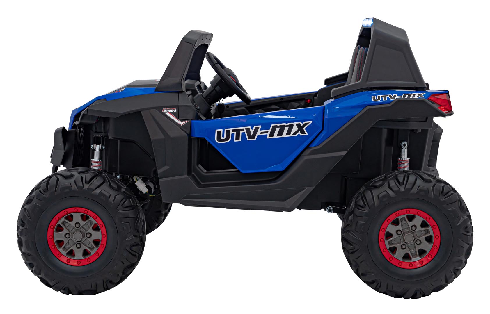 UTV electric pentru 2 copii Buggy MX 2000N 4x4 300W (603B) Albastru - imagine 4