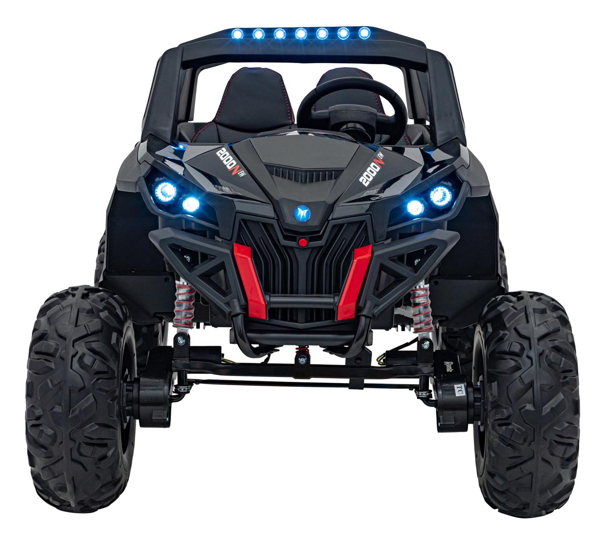 UTV electric pentru 2 copii Buggy MX 2000N 4x4 300W (603B) Negru - imagine 8