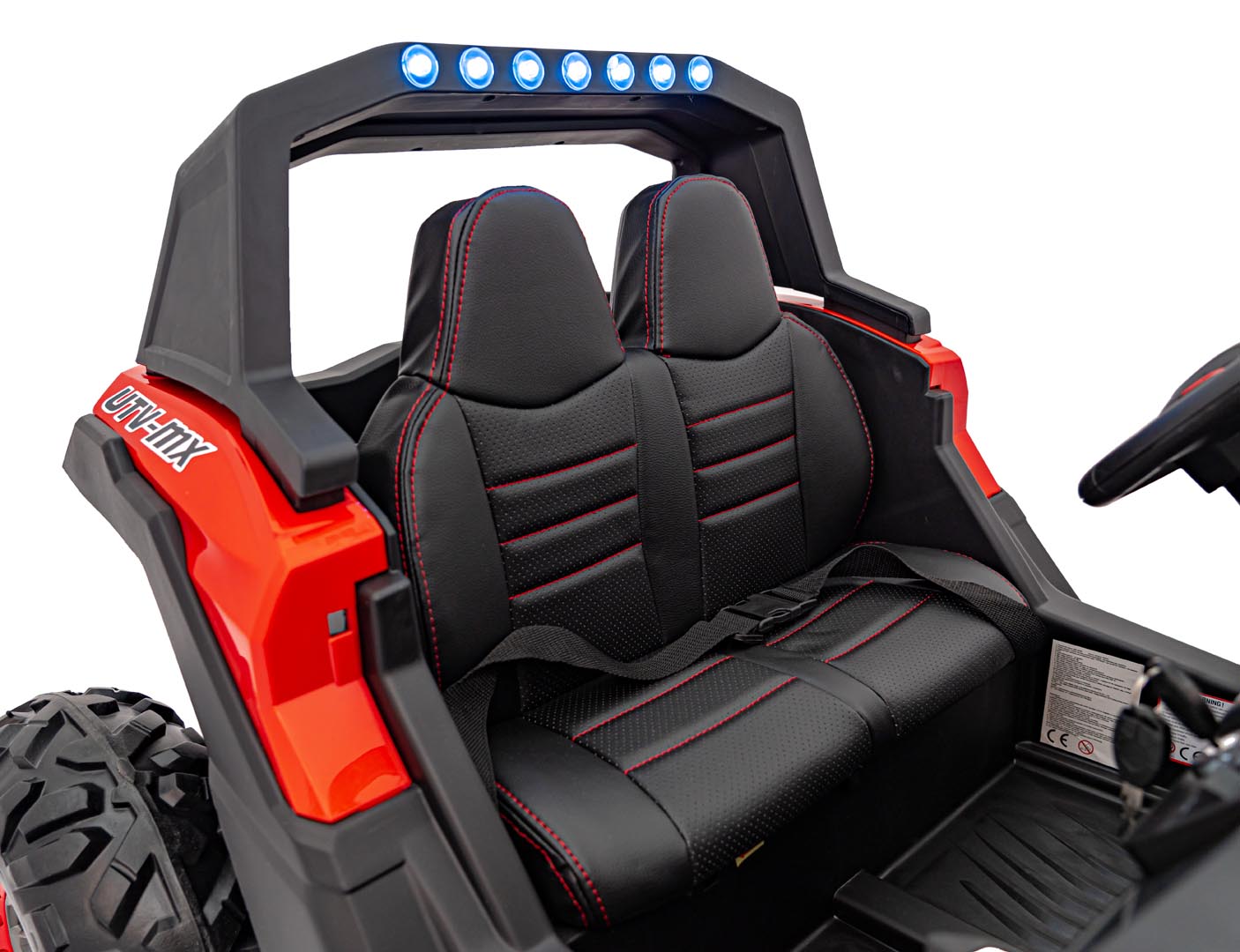 UTV electric pentru 2 copii Buggy MX 2000N 4x4 300W (603B) Albastru - imagine 8