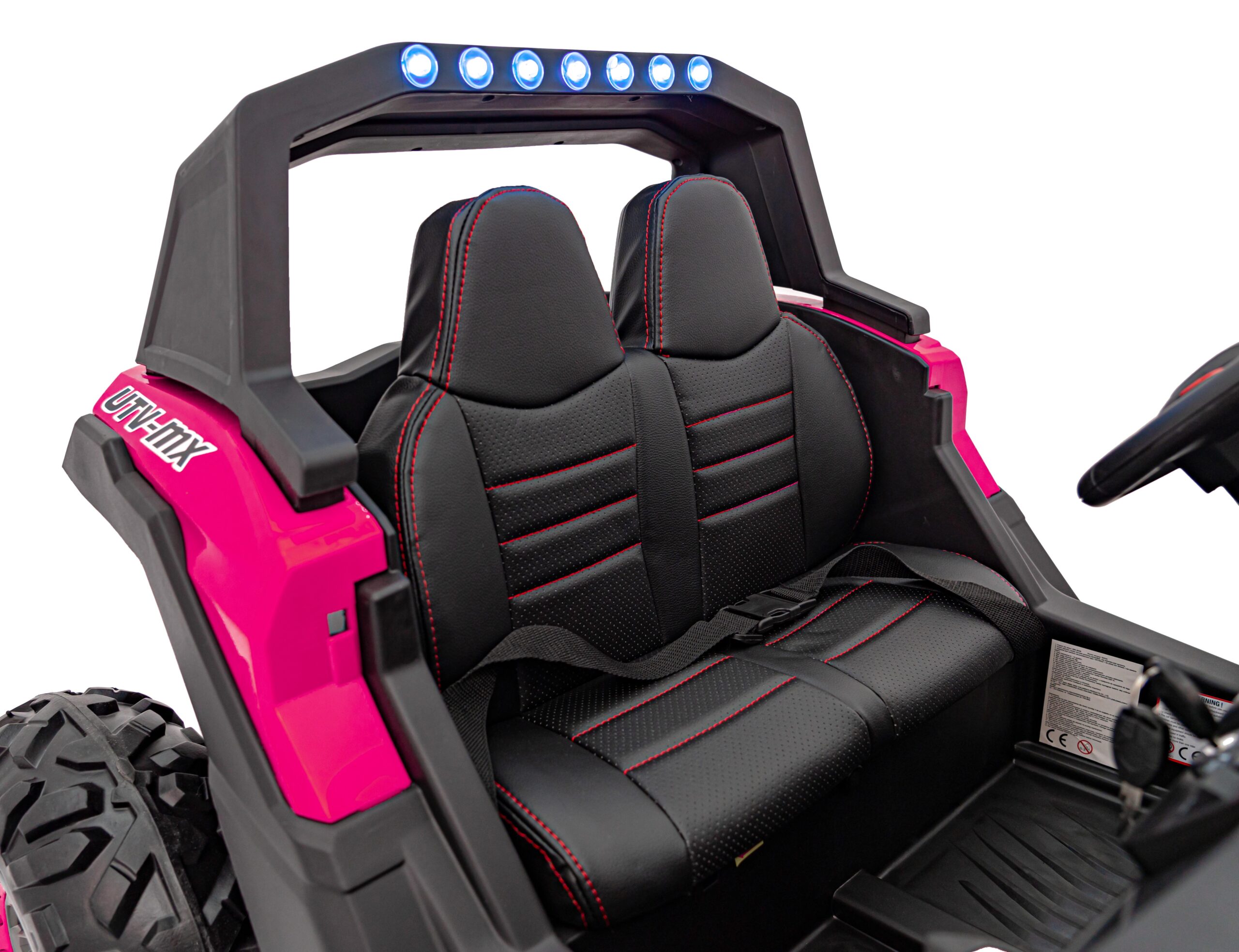 UTV electric pentru 2 copii Buggy MX 2000N 4x4 300W (603B) Roz - imagine 7