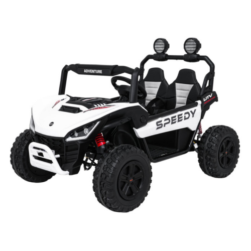 UTV electric pentru copii cu 2 locuri Buggy Speedy 4×4 24V 350W (3558) Alb