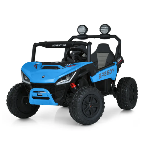 UTV electric pentru copii cu 2 locuri Buggy Speedy 4×4 24V 350W (3558) Albastru