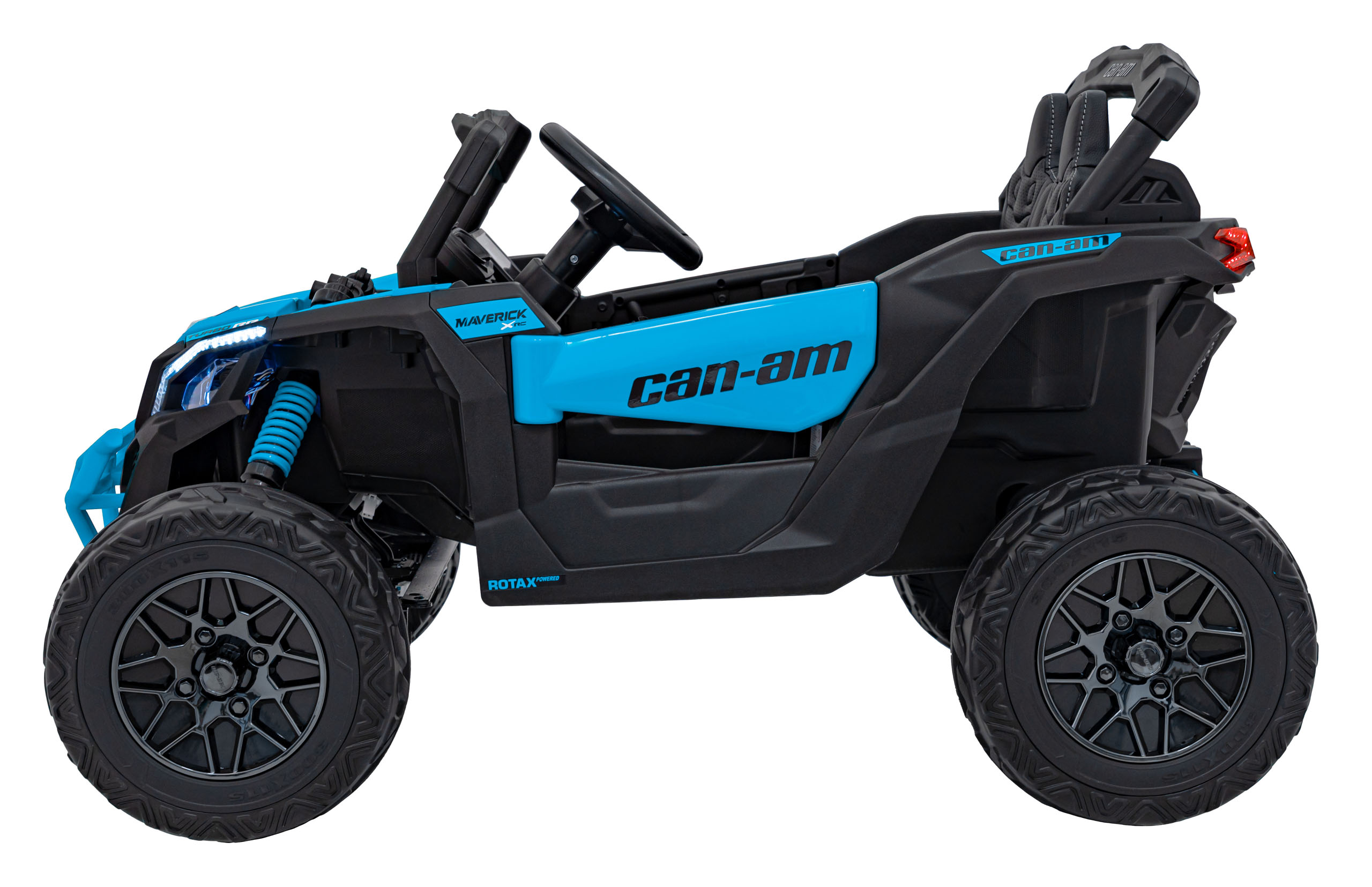 UTV electric pentru copii Can-Am Maverick 4x4 (CA003) Albastru - imagine 2