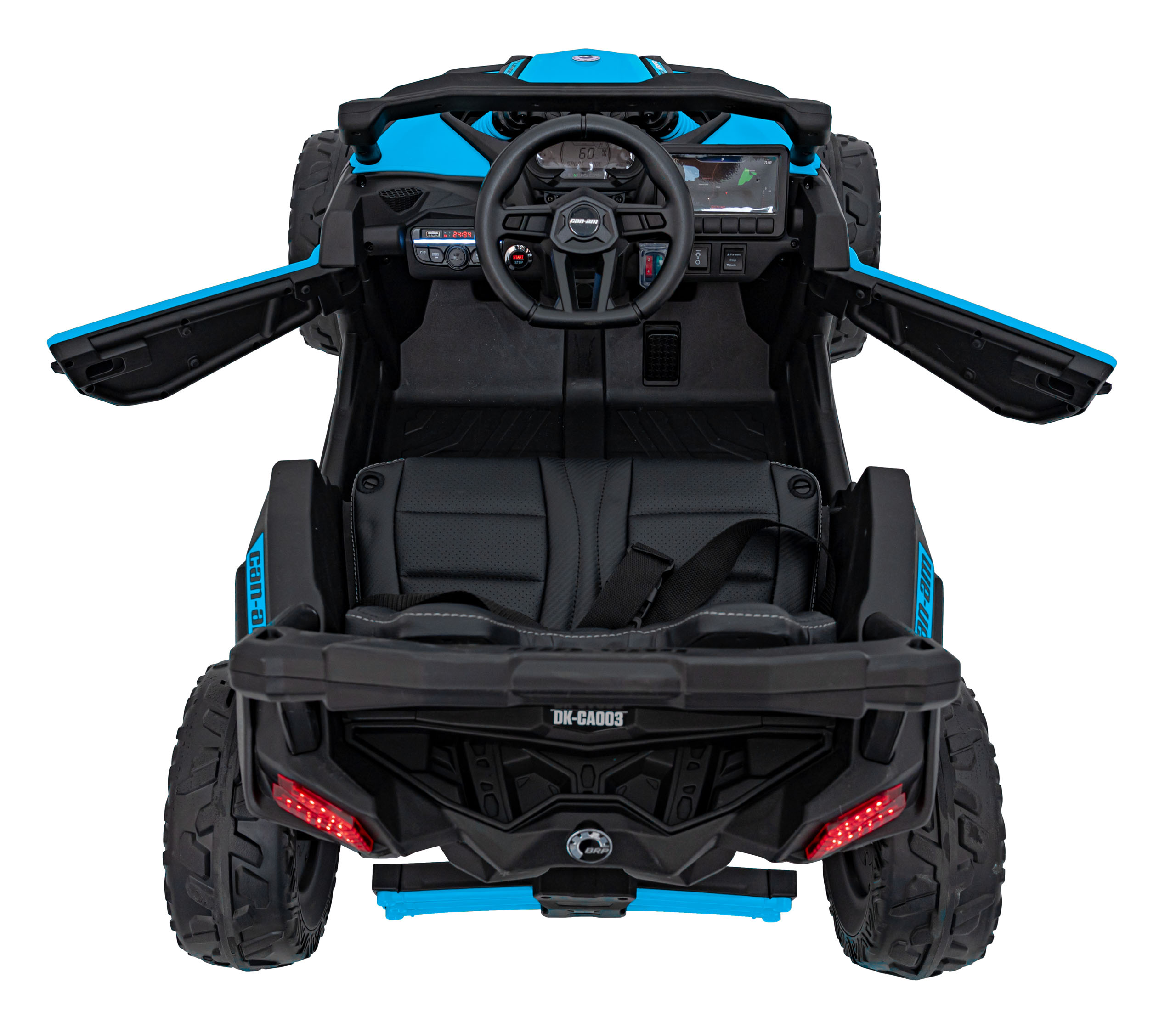 UTV electric pentru copii Can-Am Maverick 24V 800W 4x4 (CA003) Albastru - imagine 5