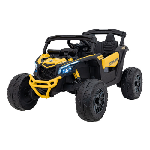 UTV electric pentru copii Can-Am Maverick 24V 800W 4×4 (CA003) Galben