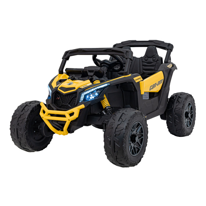 UTV electric pentru copii Can-Am Maverick 24V 800W 4x4 (CA003) Galben
