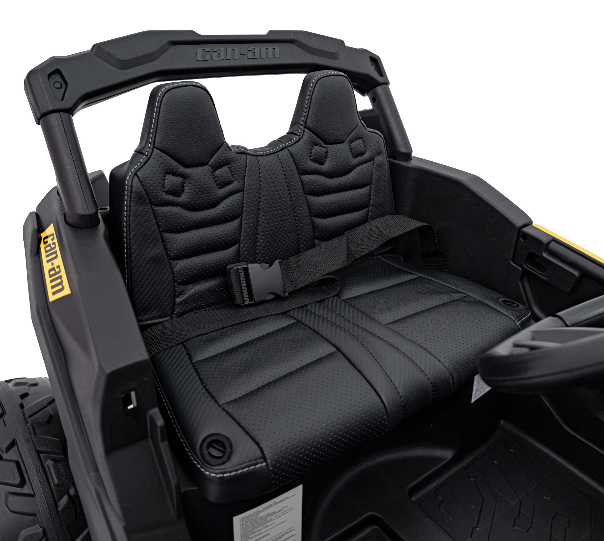 UTV electric pentru copii Can-Am Maverick 24V 800W 4x4 (CA003) Galben - imagine 3