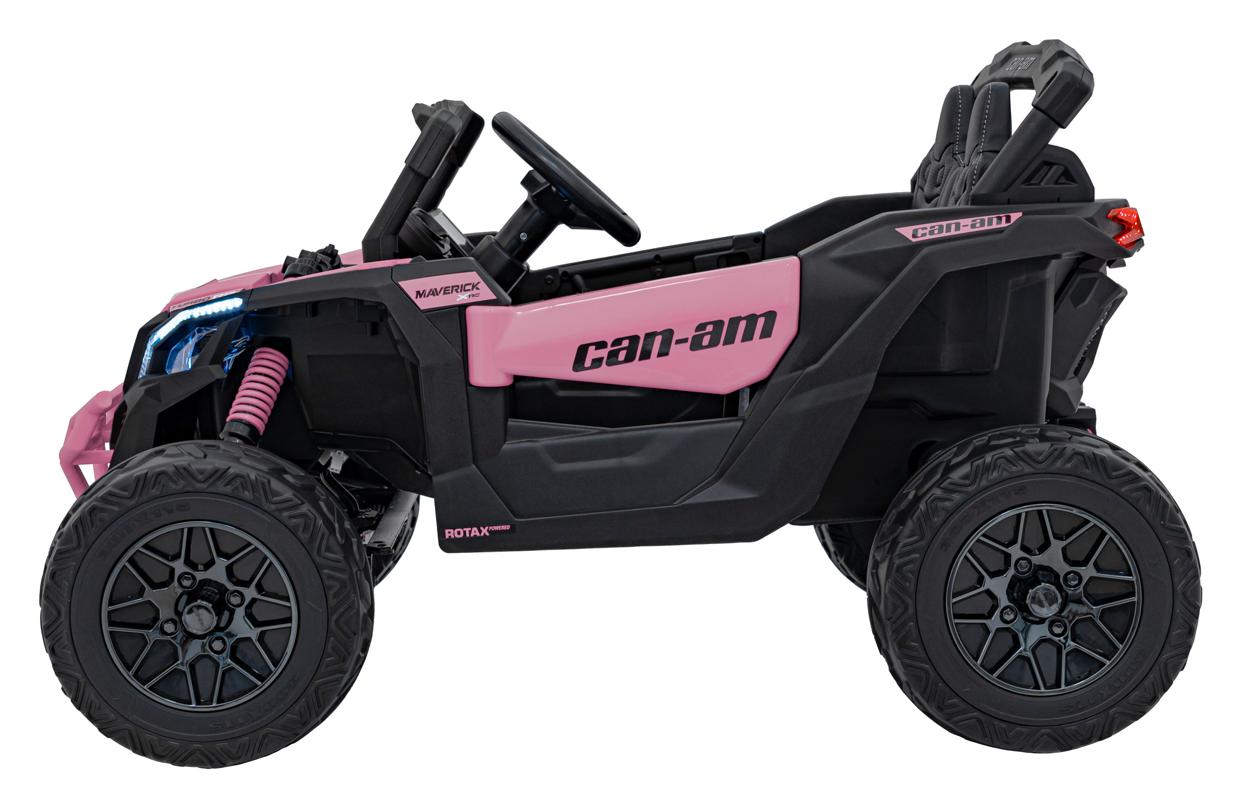 UTV electric pentru copii Can-Am Maverick 24V 800W 4x4 (CA003) Roz - imagine 2