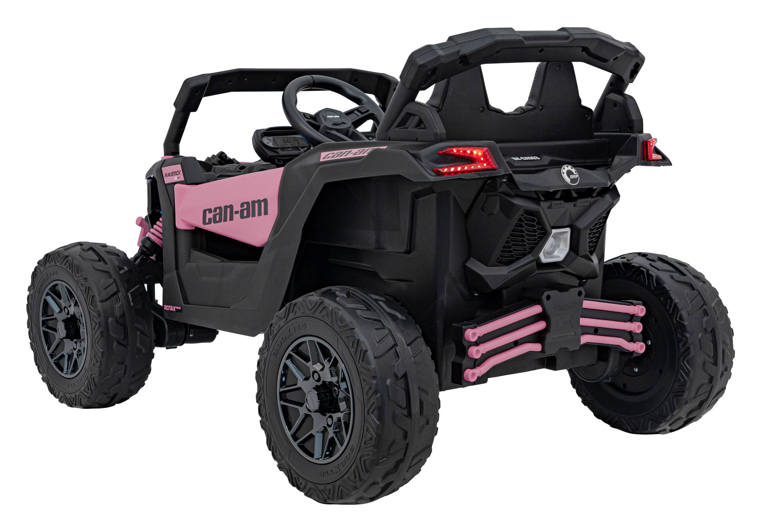 UTV electric pentru copii Can-Am Maverick 24V 800W 4x4 (CA003) Roz - imagine 12