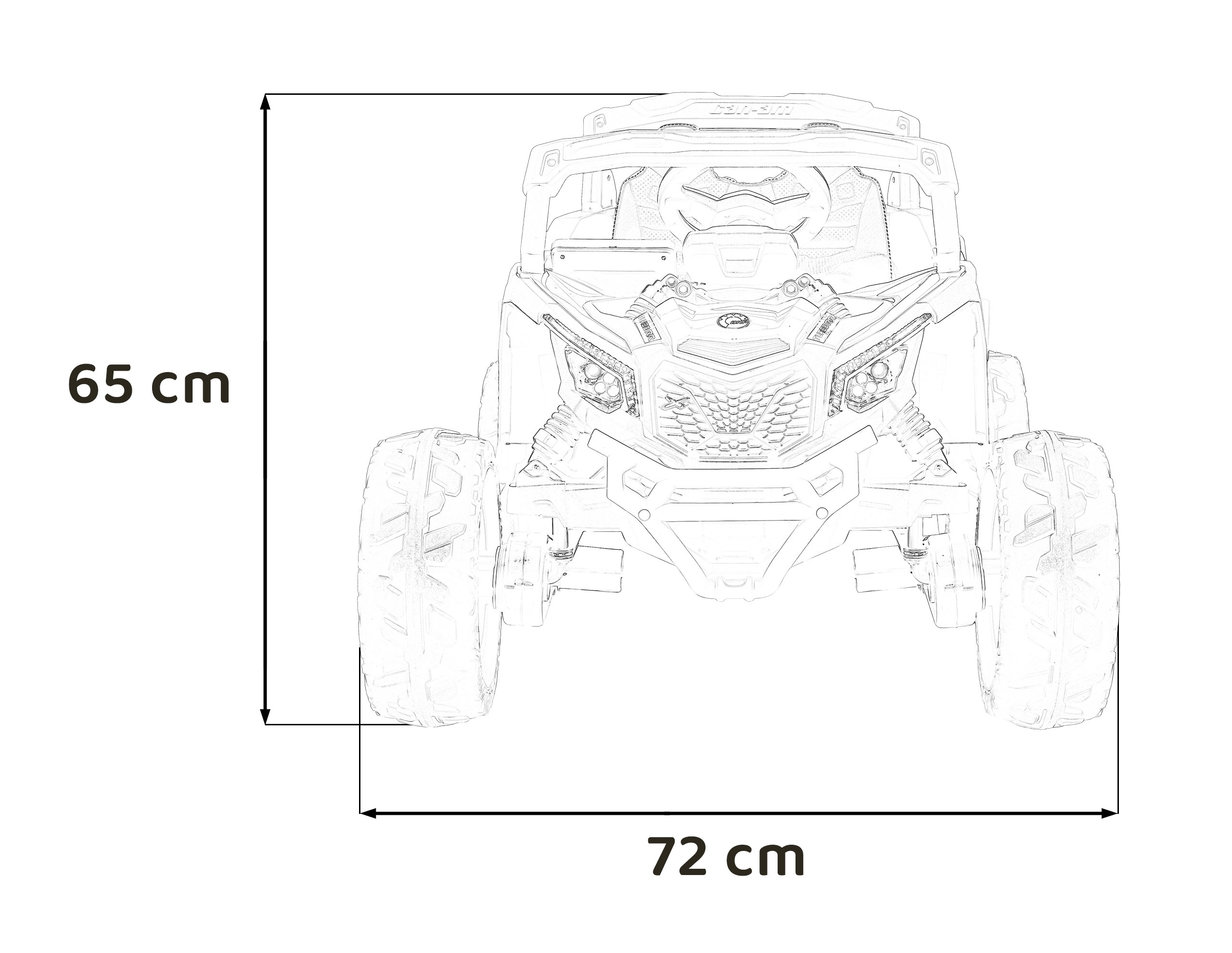 UTV electric pentru copii Can-Am Maverick 4x4 (CA003) Verde - imagine 10