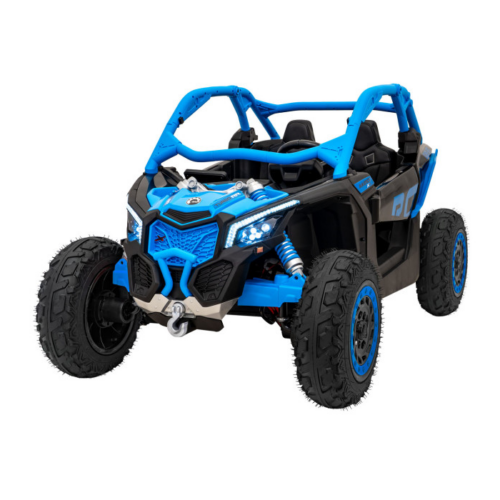 UTV electric pentru copii cu 2 locuri Can-Am Maverick Turbo Strong RR 24V 640W (CA001) Albastru