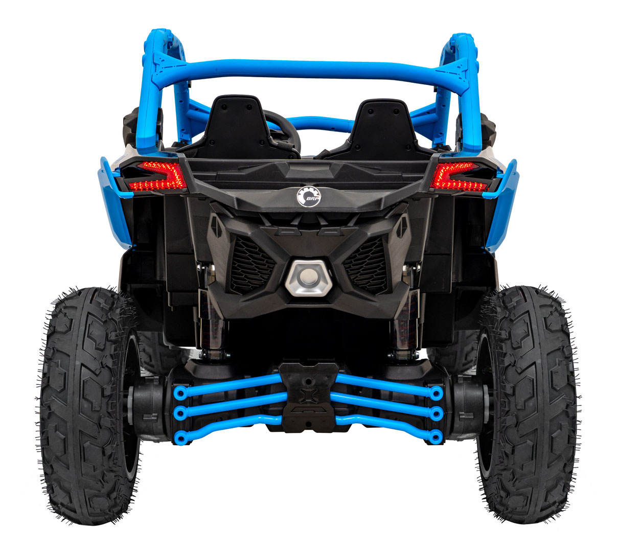 UTV electric pentru copii cu 2 locuri Can-Am Maverick Turbo Strong RR 24V 640W (CA001) Albastru - imagine 5